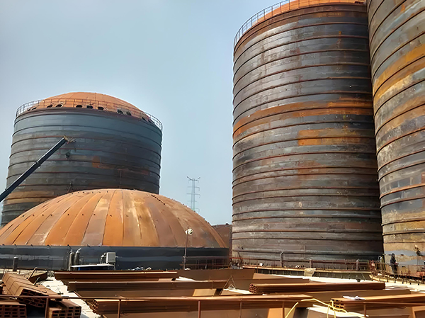 陆川焦粉钢板仓